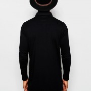 Black Kaviar Longline Shirt